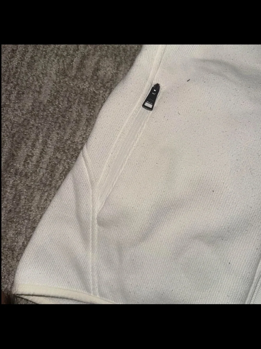 White Hooded Zip-Up Jacket - Picture 4 of 5